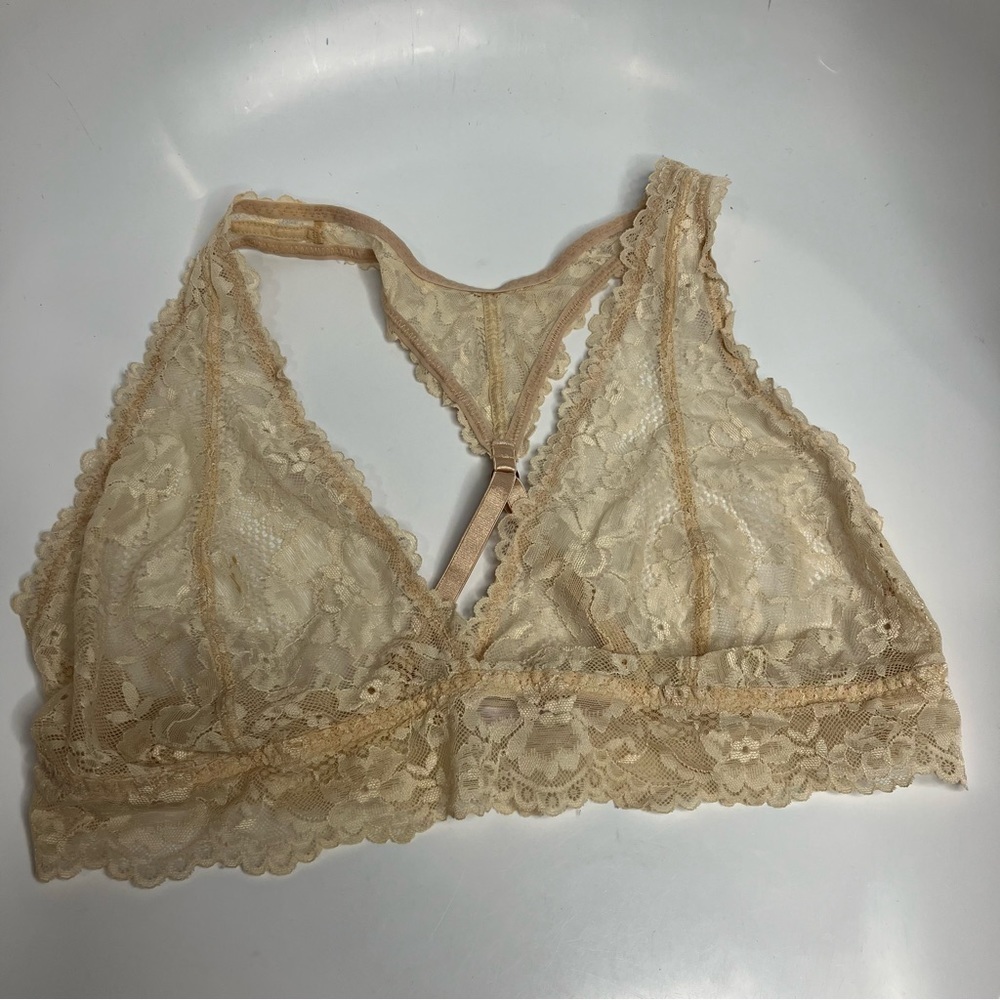 Savage x Fenty lace‎ bralette cream